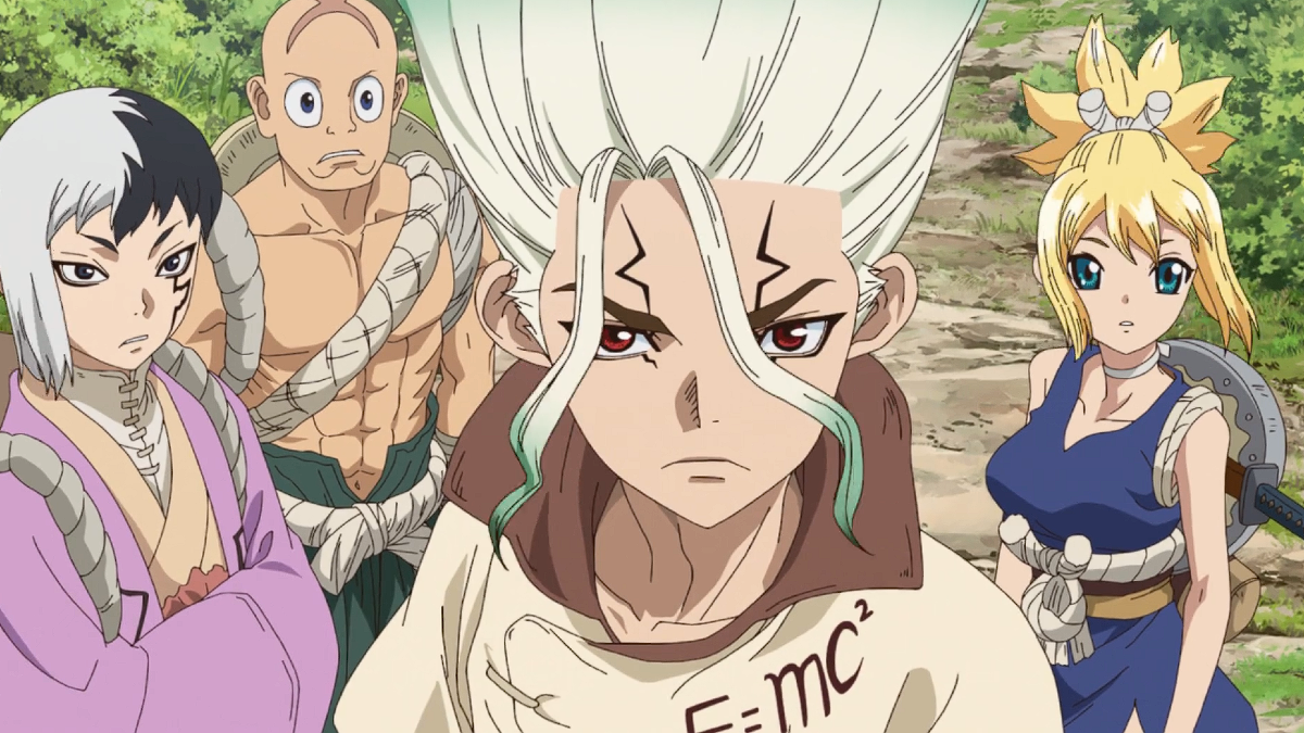 Senku and his team