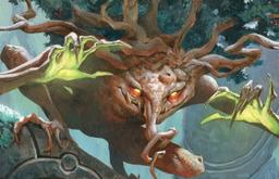 The art for Ferrafor, Young Yew from Magic: The Gathering
