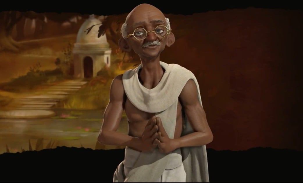 An image of Gandhi in Civilization VI