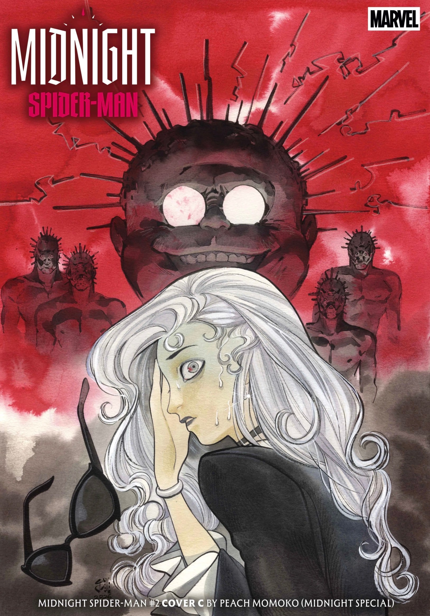 The Midnight Spider-Man #2 variant cover by Peach Momoko