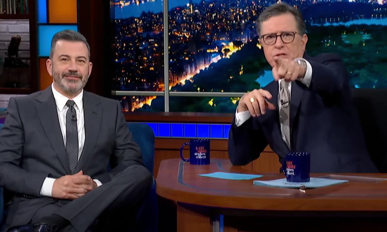 Jimmy Kimmel On The Late Show With Stephen Colbert