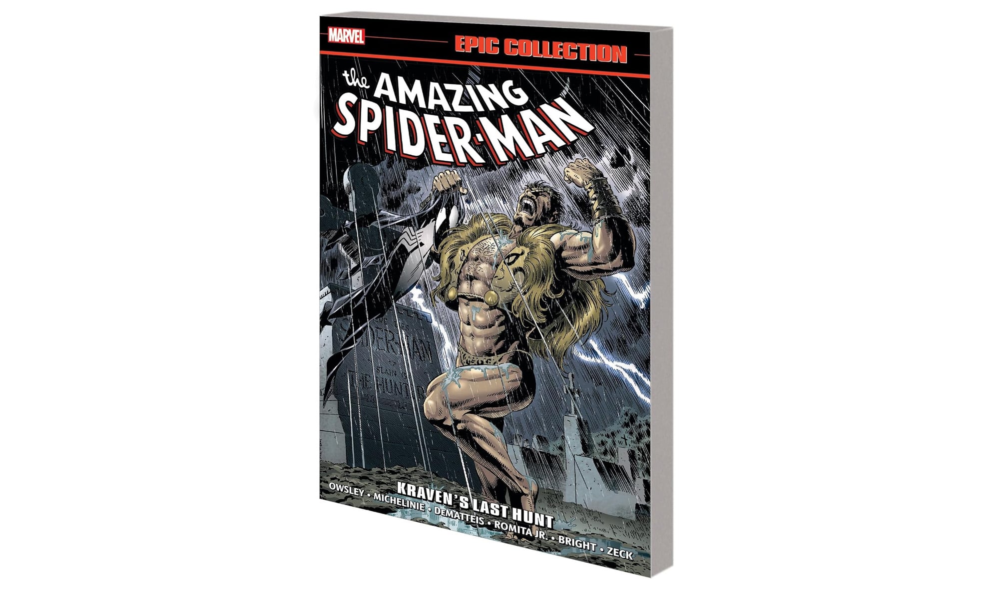 An image of the Kraven's Last Hunt Epic Collection from Marvel Comics