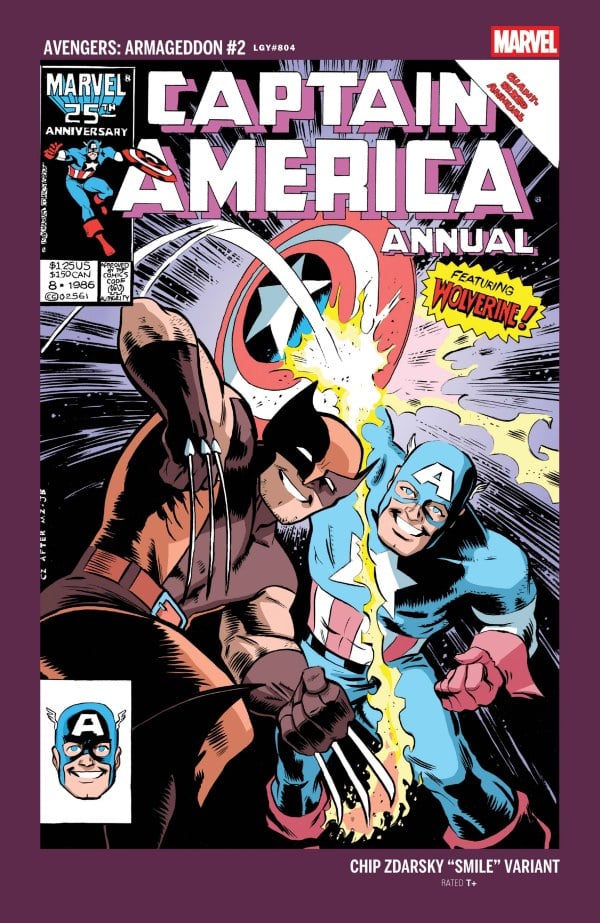 Avengers: Armageddon #2 'Smile' variant cover