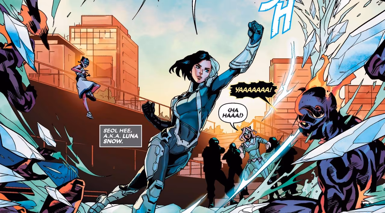 Luna Snow in War of the Realms: New Agents of Atlas #1