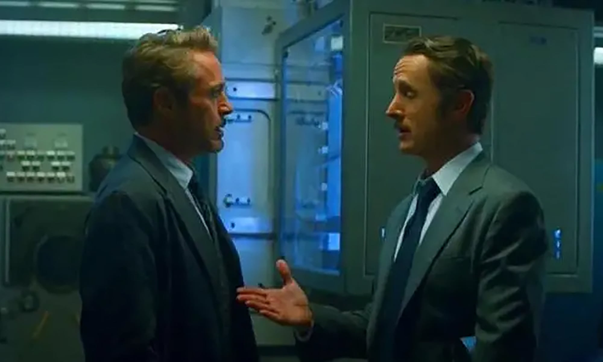Tony Stark and Howard Stark in Avengers: Endgame