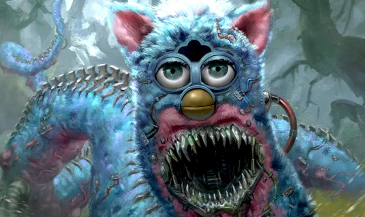 The artwork for Umbris, Fear Manifest from Magic: The Gathering x Furby: The Oddbodies Secret Lair
