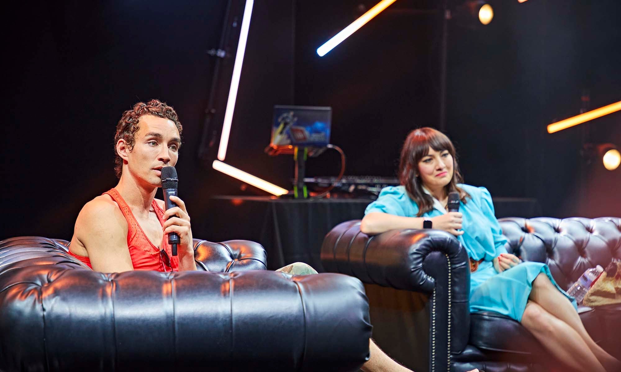 MCM Comic Con May 2022 Robert Sheehan panel with Claire Lim