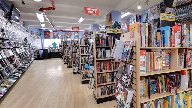 An image of Midtown Comics' Downtown location