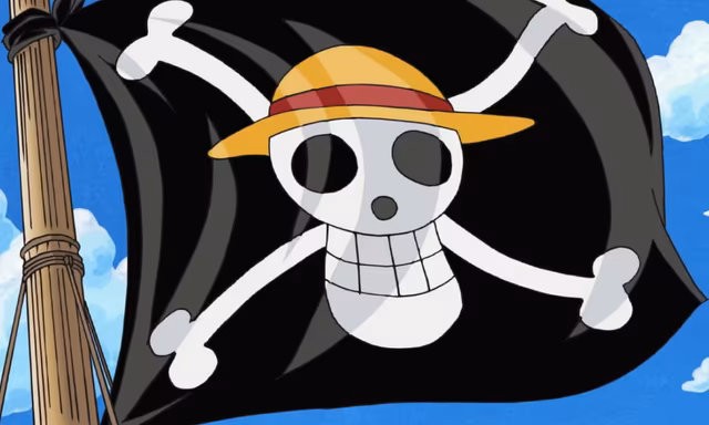 One Piece Pirates Jolly Roger Straw Hats Flag