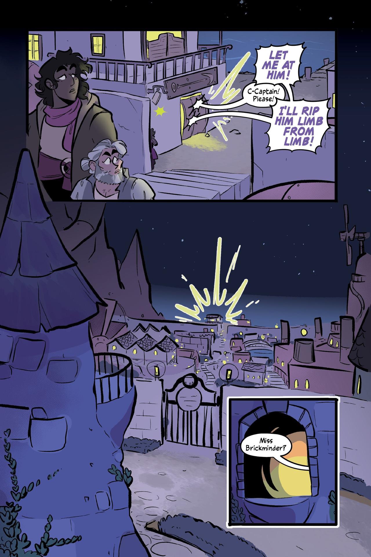 Internal comics page from The Pirate and the Porcelain Girl