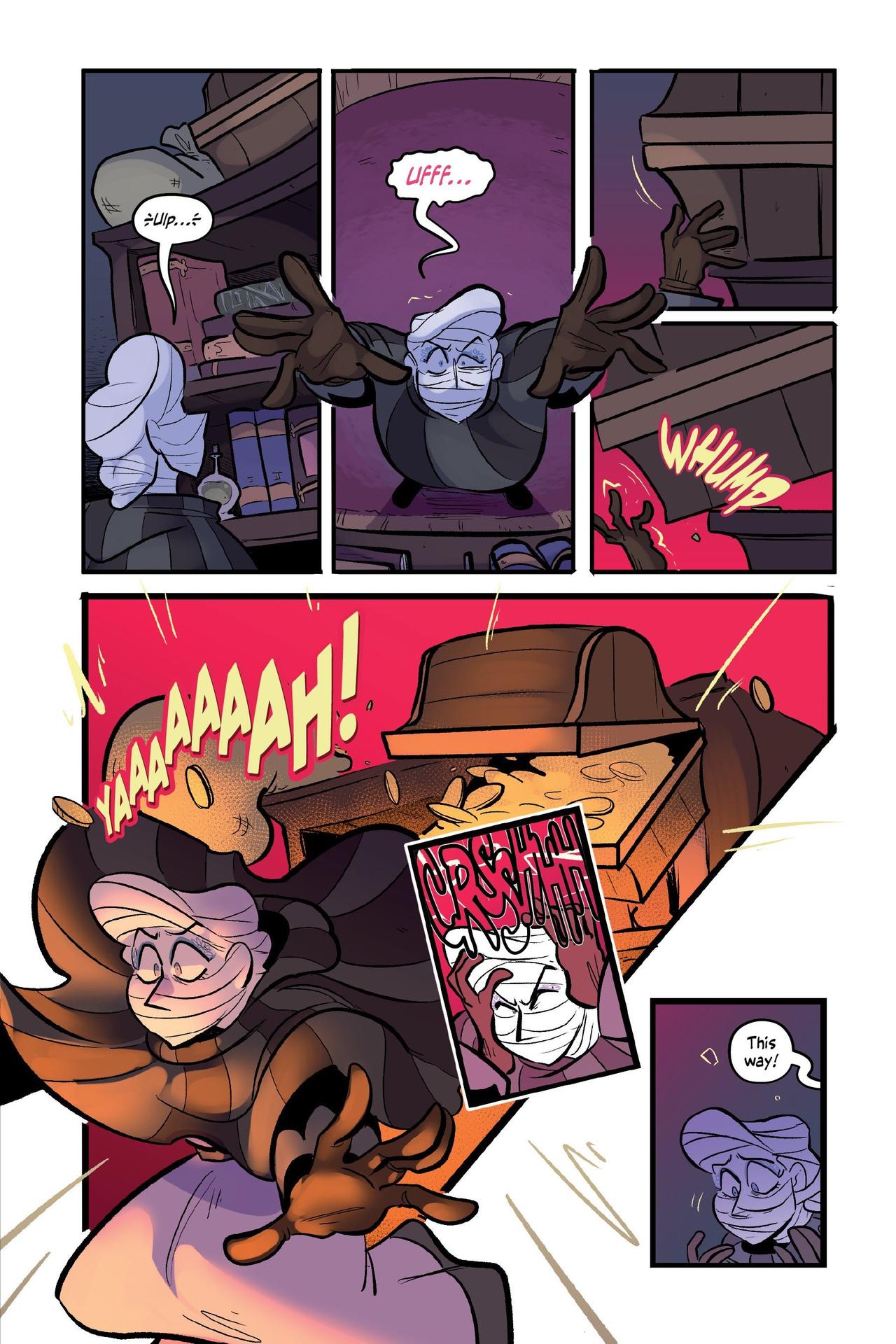 Internal comics page from The Pirate and the Porcelain Girl