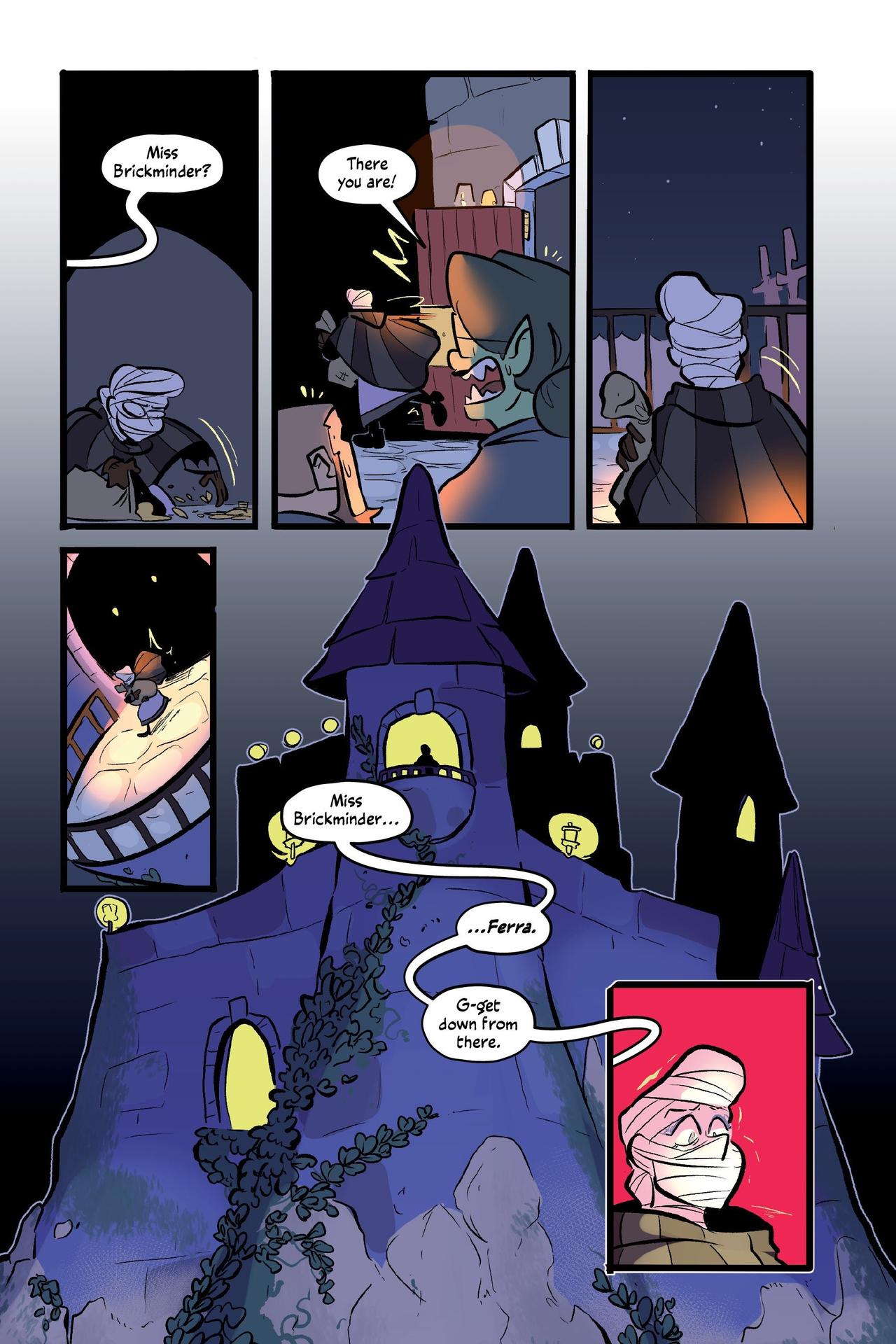Internal comics page from The Pirate and the Porcelain Girl
