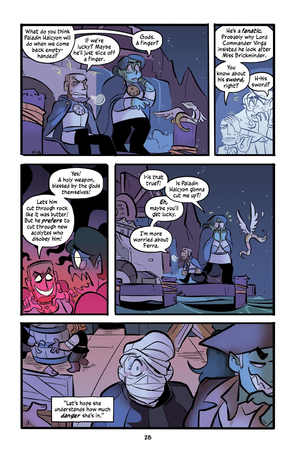 Internal comics page from The Pirate and the Porcelain Girl