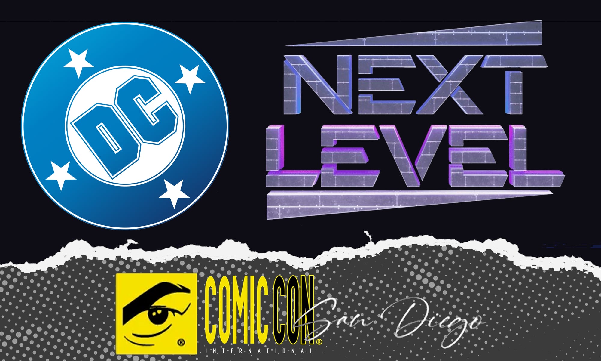 SDCC 2026 DC Next Level liveblog header