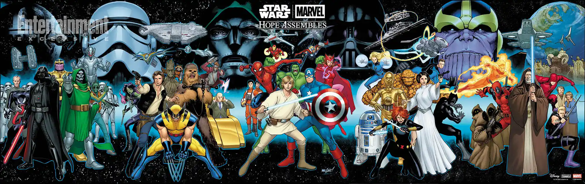 Star Wars/Marvel: Hope Assembles connecting cover