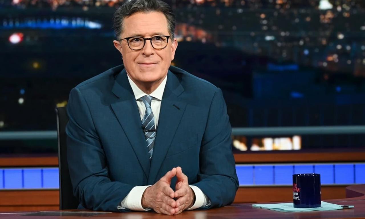 Stephen Colbert On The Set Of The Late Show