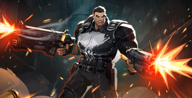 An image of The Punisher's MVP animation in Marvel Rivals