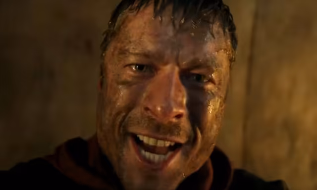 The Running Man Glen Powell Messy