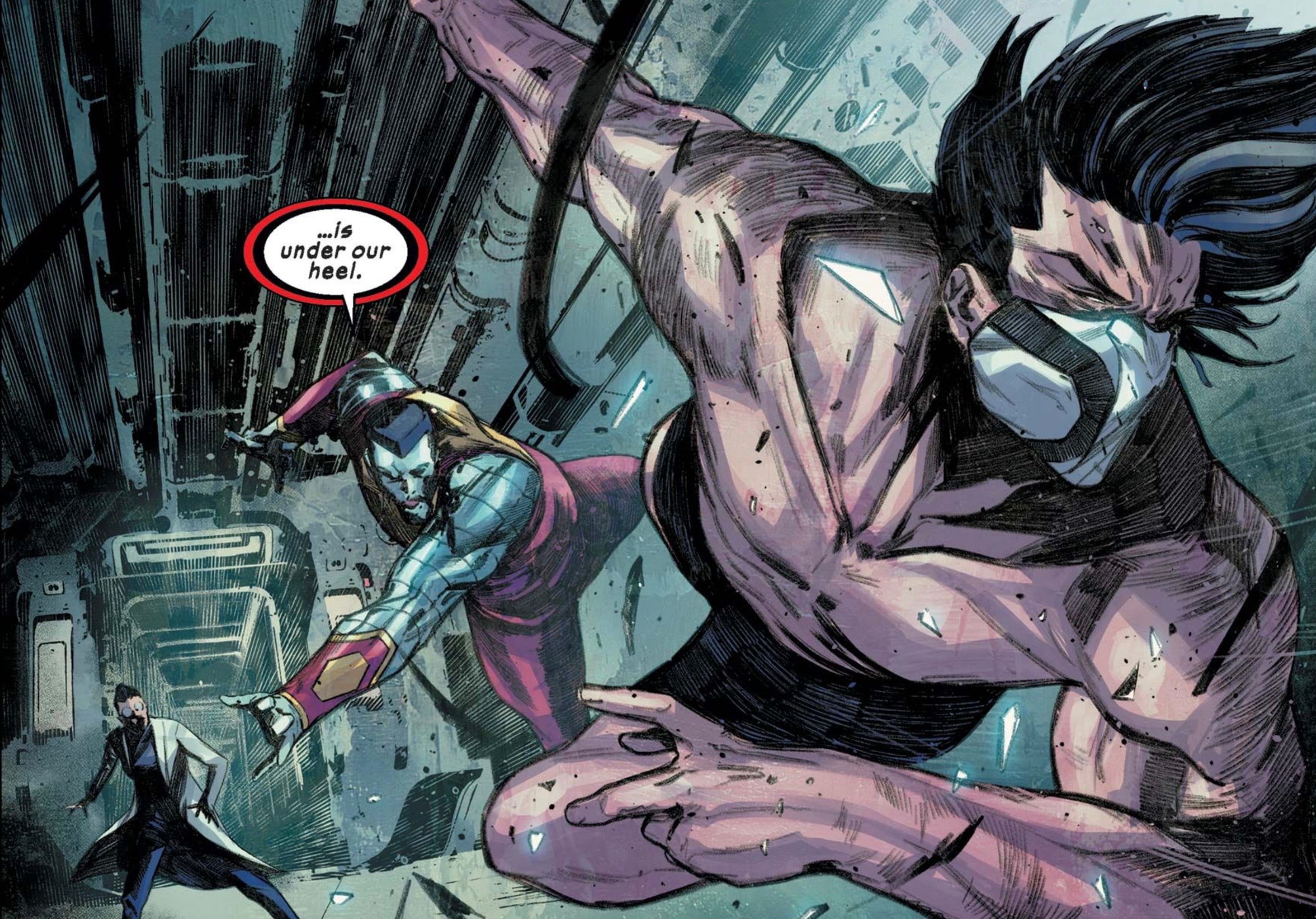 A panel from Ultimate Wolverine #2