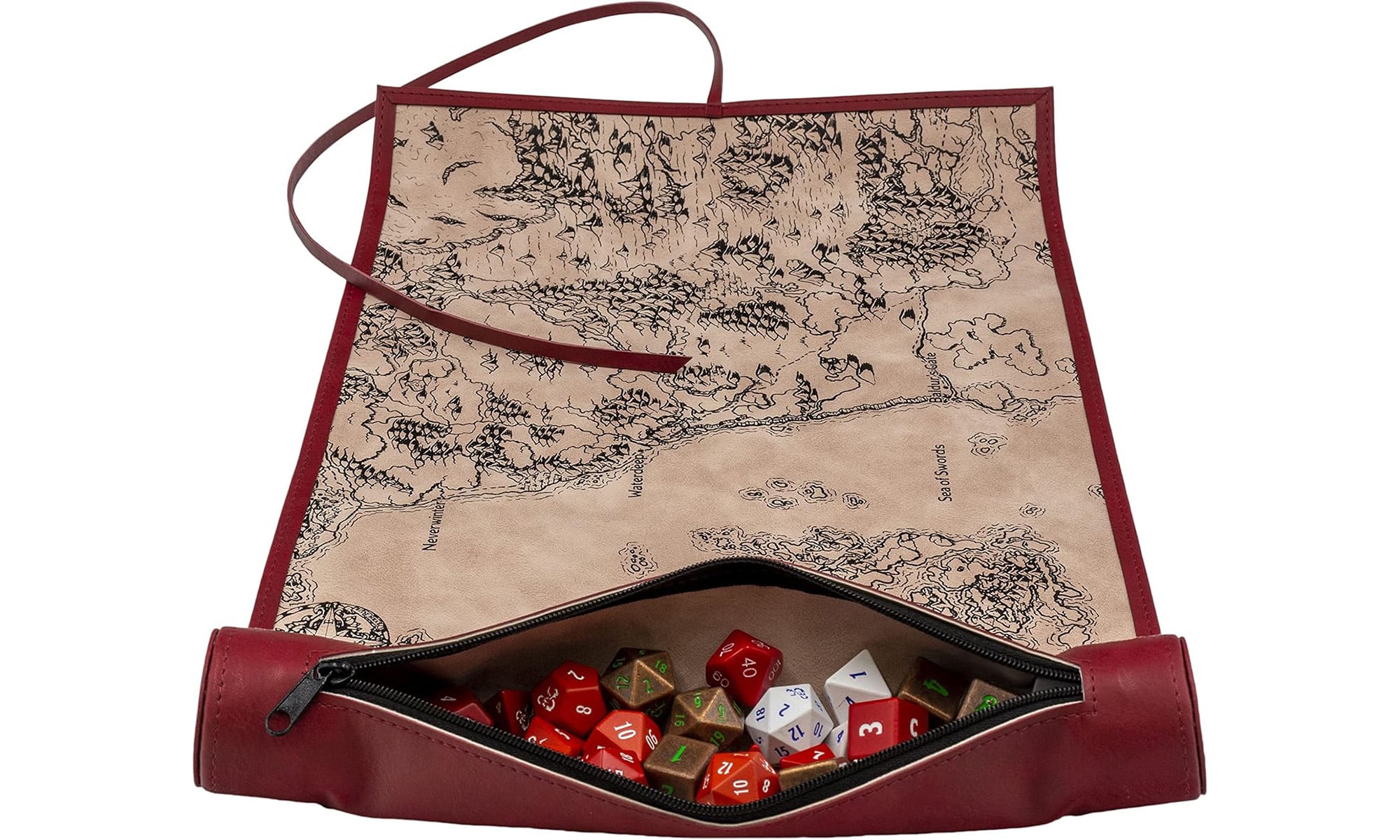 An image of the Ultra PRO Sword Coast map mat dice scroll