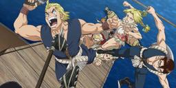 Screenshot from Dr. Stone episode 16