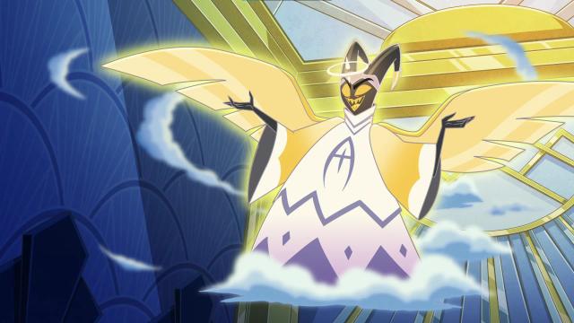 A still of Adam from Hazbin Hotel