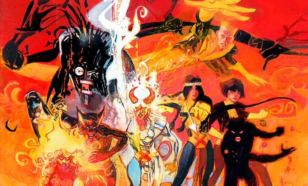 An image of New Mutants artwork by Bill Sienkiewicz