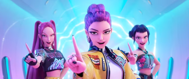A still from KPop Demon Hunters