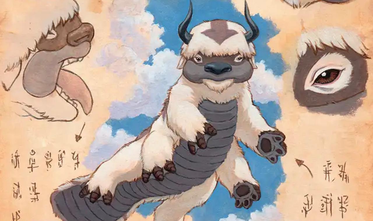 The art from Appa, Steadfast Guardian card from Magic: The Gathering's Avatar: The Last Airbender set