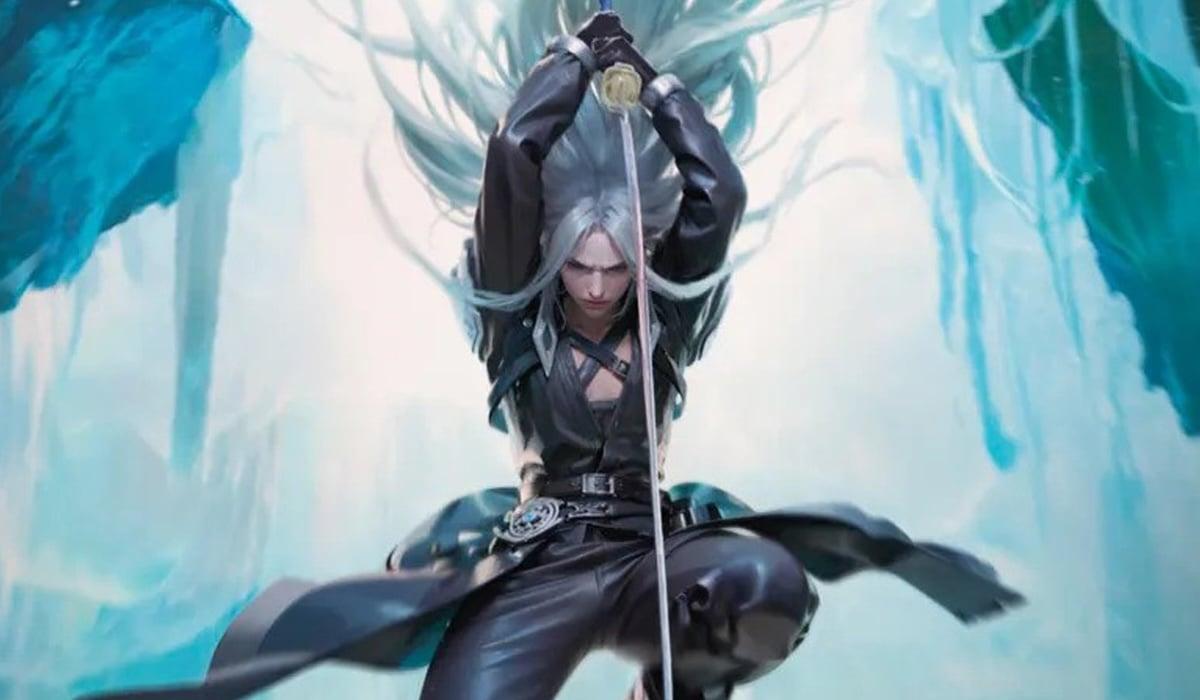 An image of Sephiroth from Magic: The Gathering's Final Fantasy crossover