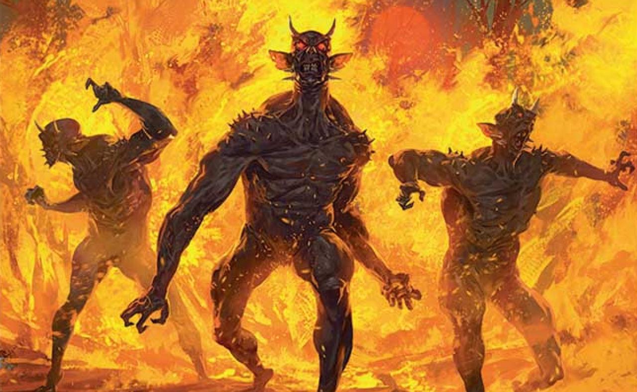 The Raging Goblinoids card from Magic: The Gathering